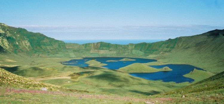 Caldeirão in Corvo Island Caldeirão in Corvo Island
