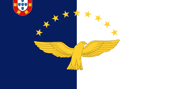 The Flag of The Azores Islands The Flag of The Azores Islands